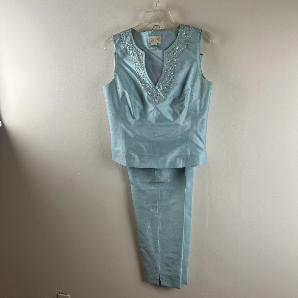 Vintage Cache Sleeveless Blouse and Trousers 8